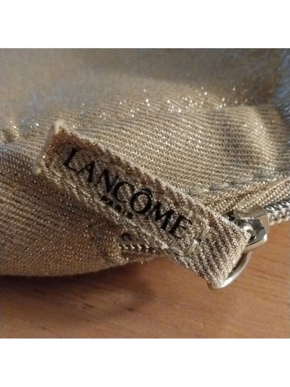 Lancôme Gold Cosmetic Bag